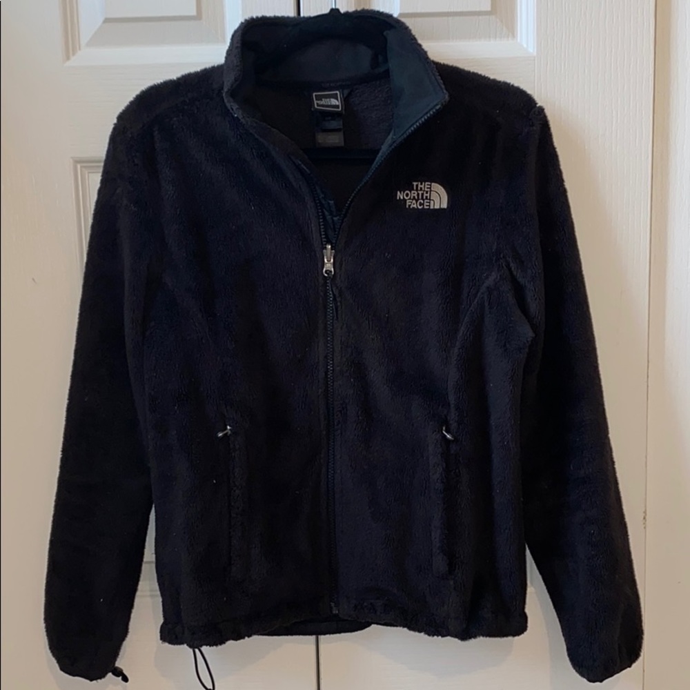 The North Face black womens fleece crew neck